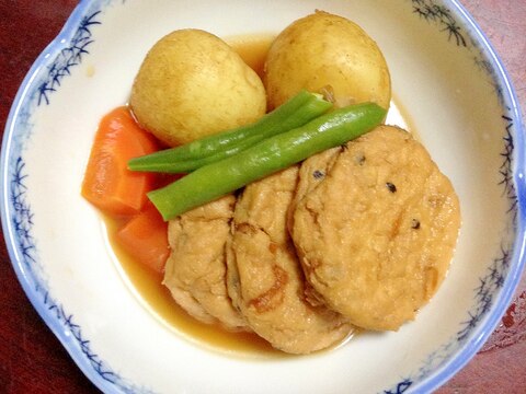 がんもどきと新じゃがの煮物【ほっこり☆和食】